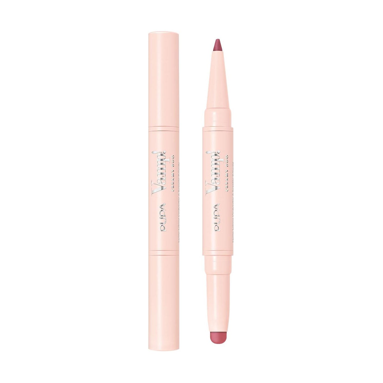 Помада-олівець для губ 2 в 1 Pupa Vamp! Creamy Duo Contouring Lip Pencil &amp; Brilliant Lipstick 008 Vintage Rose, 1 г